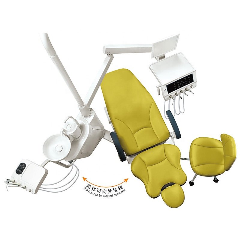 Dental chair full set Dental unit with led lamp air compressor dental chair