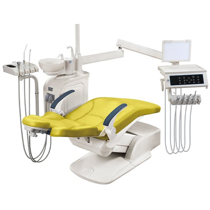 Dental chair full set Dental unit with led lamp air compressor dental chair