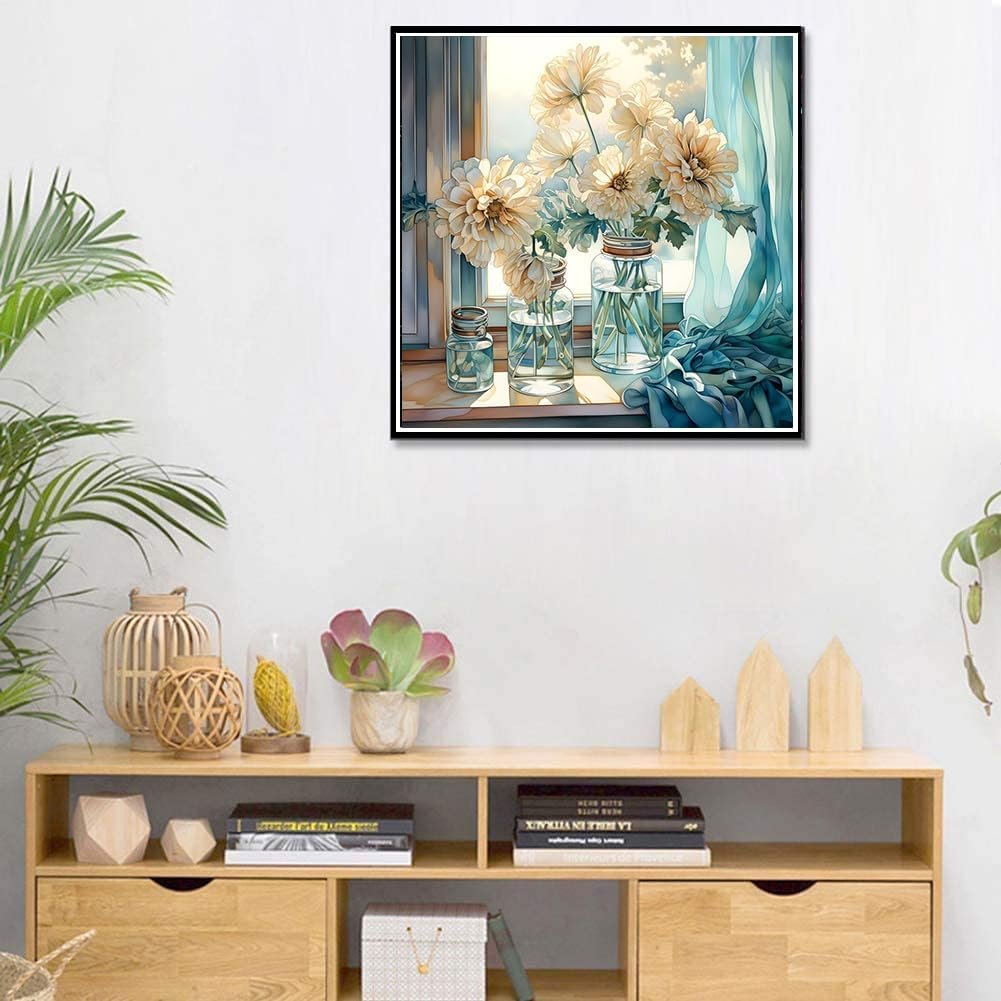 Adult Diamond Art Set DIY5D Cartoon Bouquet Art Adult Round Diamond sit Home Decoration Art Set wall painting home decoration