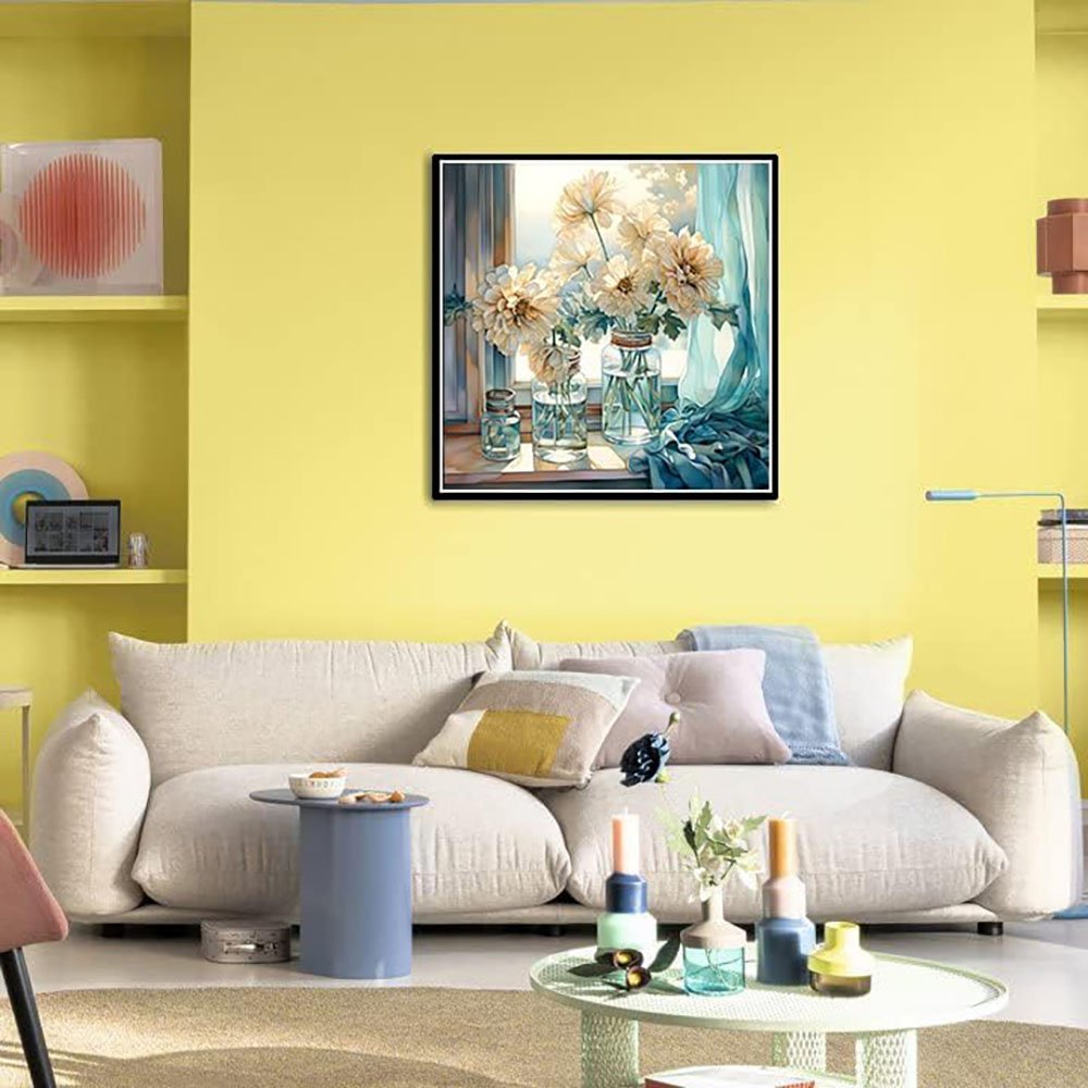 Adult Diamond Art Set DIY5D Cartoon Bouquet Art Adult Round Diamond sit Home Decoration Art Set wall painting home decoration