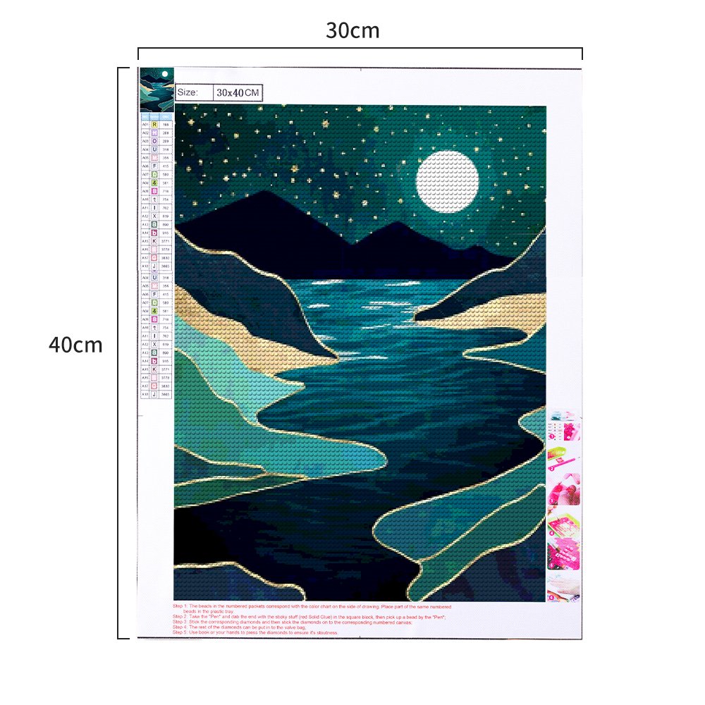5D Diamond Painting Kit,Diamond Art Kits for Adults Round Full Drill for Gift,Wall Decor
