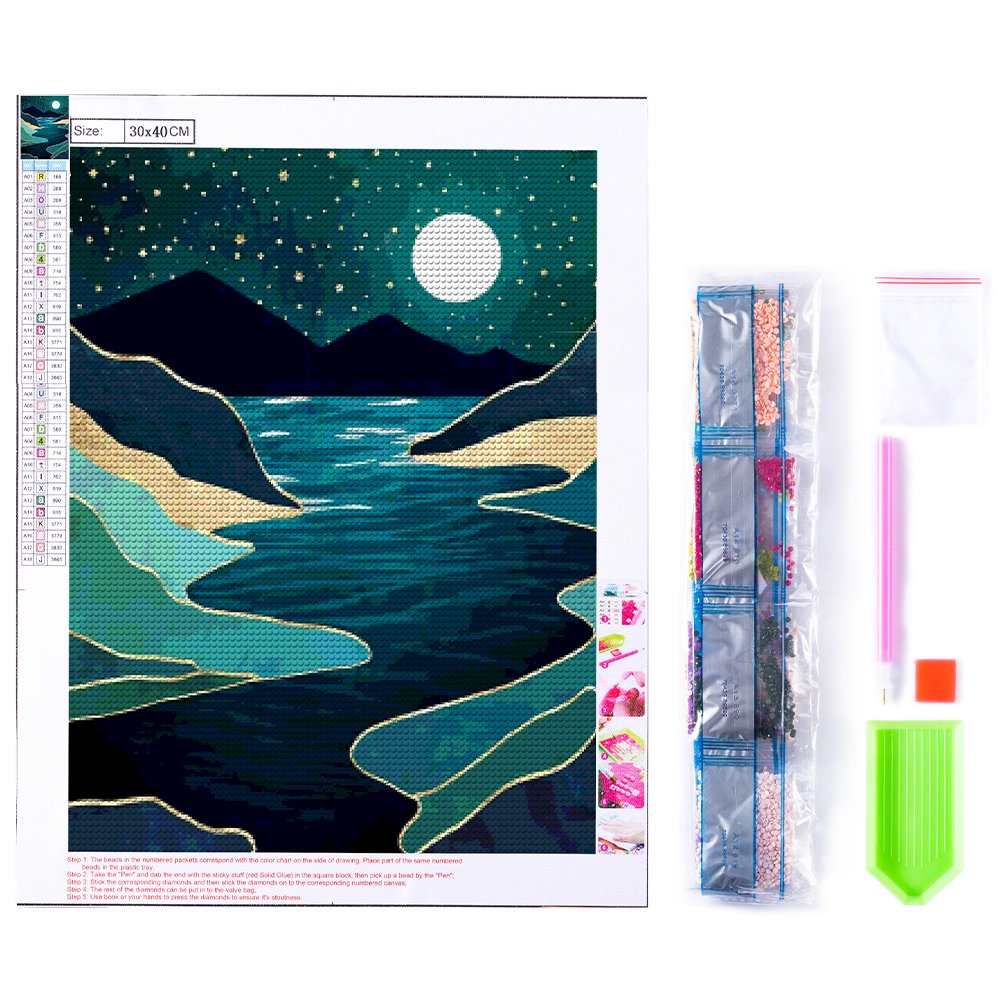5D Diamond Painting Kit,Diamond Art Kits for Adults Round Full Drill for Gift,Wall Decor