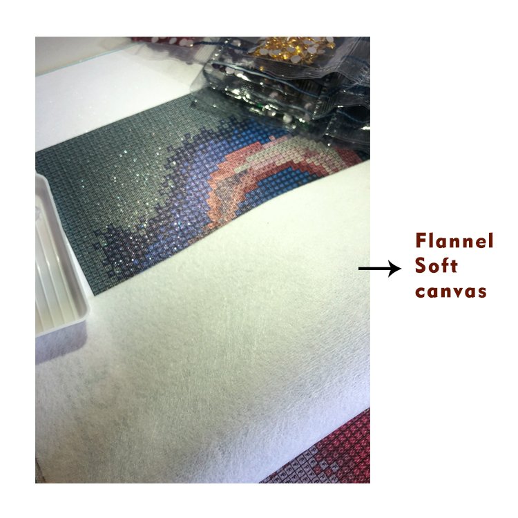 DM-115 Flannel Soft canvas Custom diamond painting 40x50 with AB drills 40-50 diamond painting colors