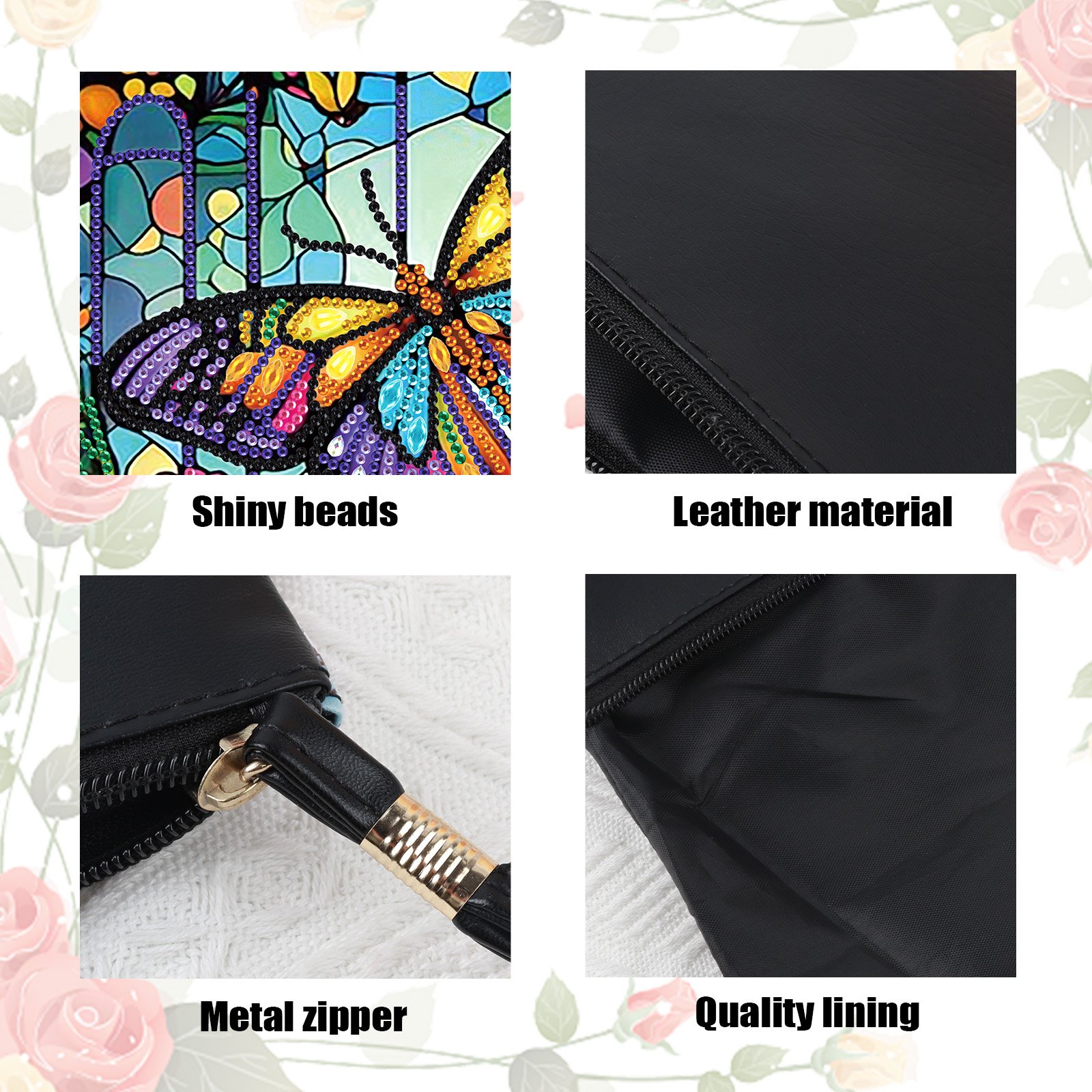 Colorful Butterfly Design 5D Diamond Painting Purses