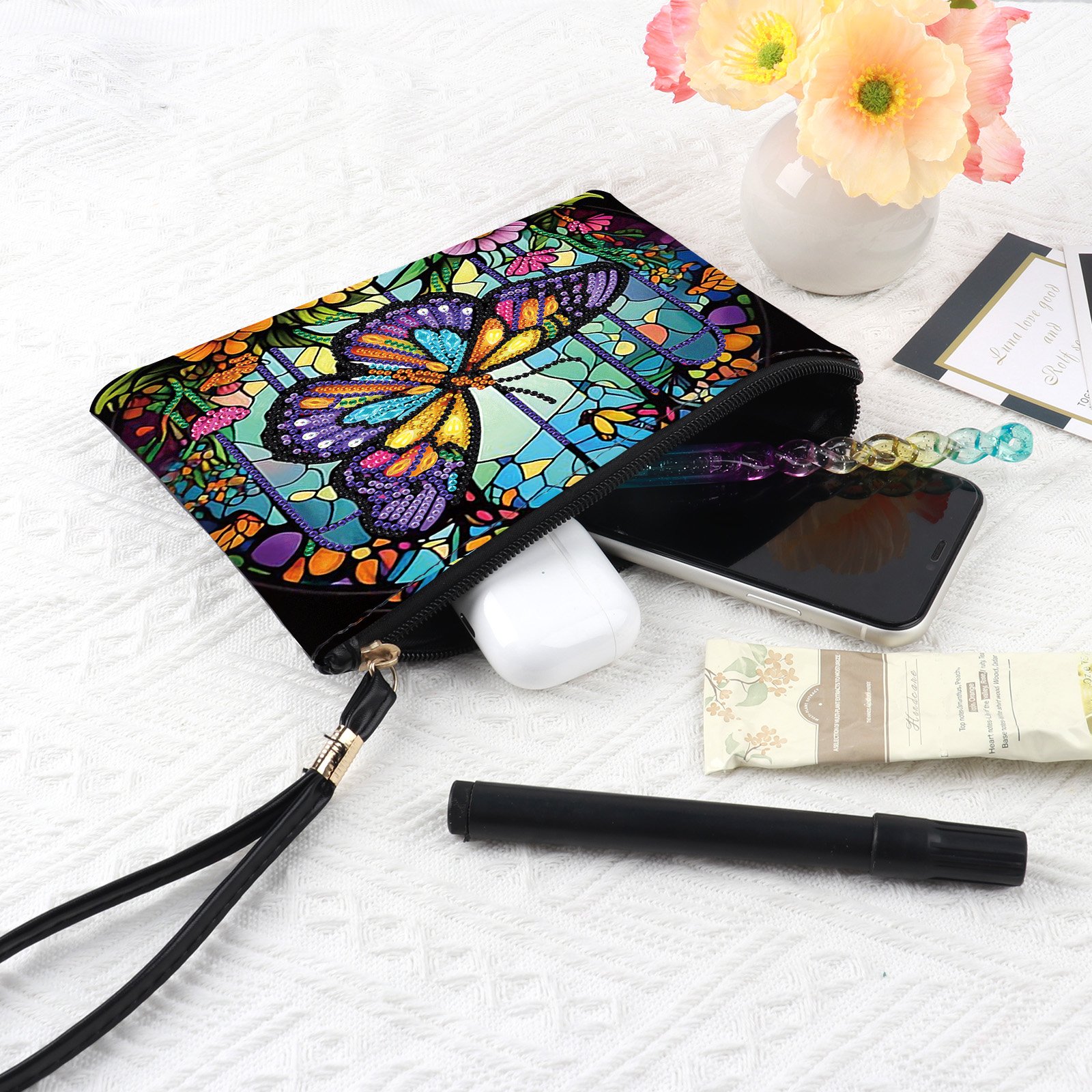 Colorful Butterfly Design 5D Diamond Painting Purses