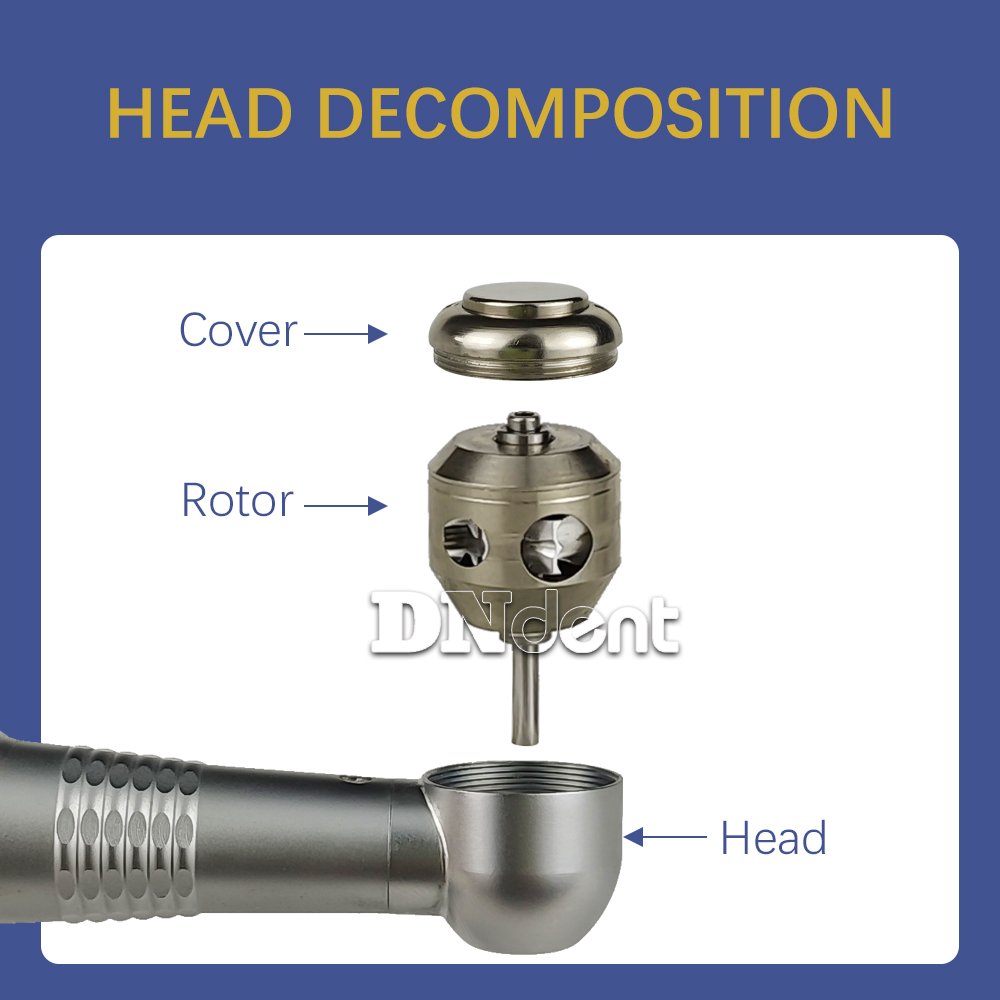 Dental Single Spray Torque Head Handpieces High Speed Turbine Compatible QD Quick Connector Pana Air Push Button Dentists Tools