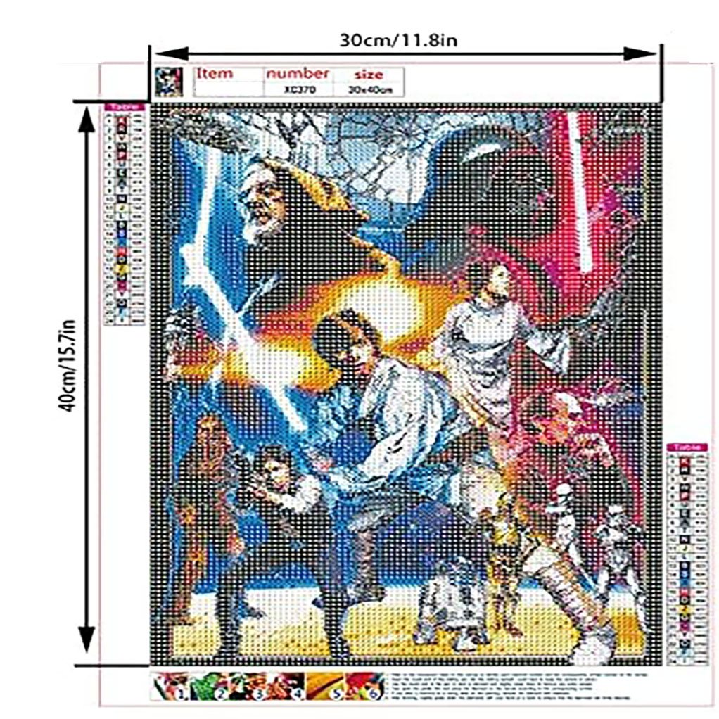 Movie character diamond painting living room exquisite diamond painting decoration DIY character diamond painting 30*40cm