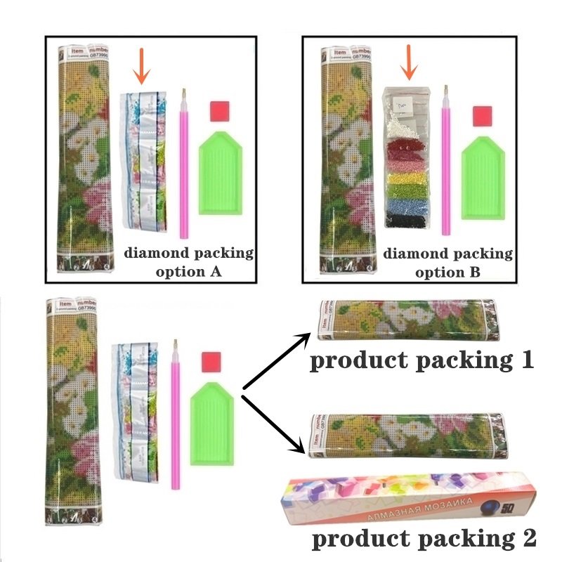 Beautiful flowers high quality wholesale full diamond painting 5D painting diamond set for adults