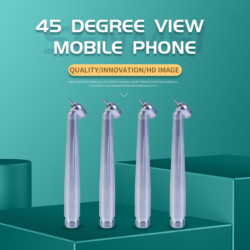 High Quality LED Dental 45 Degree High Speed Handpiece Air Turbina Oral Therapy Equipments Dental Handpiece With Push Button