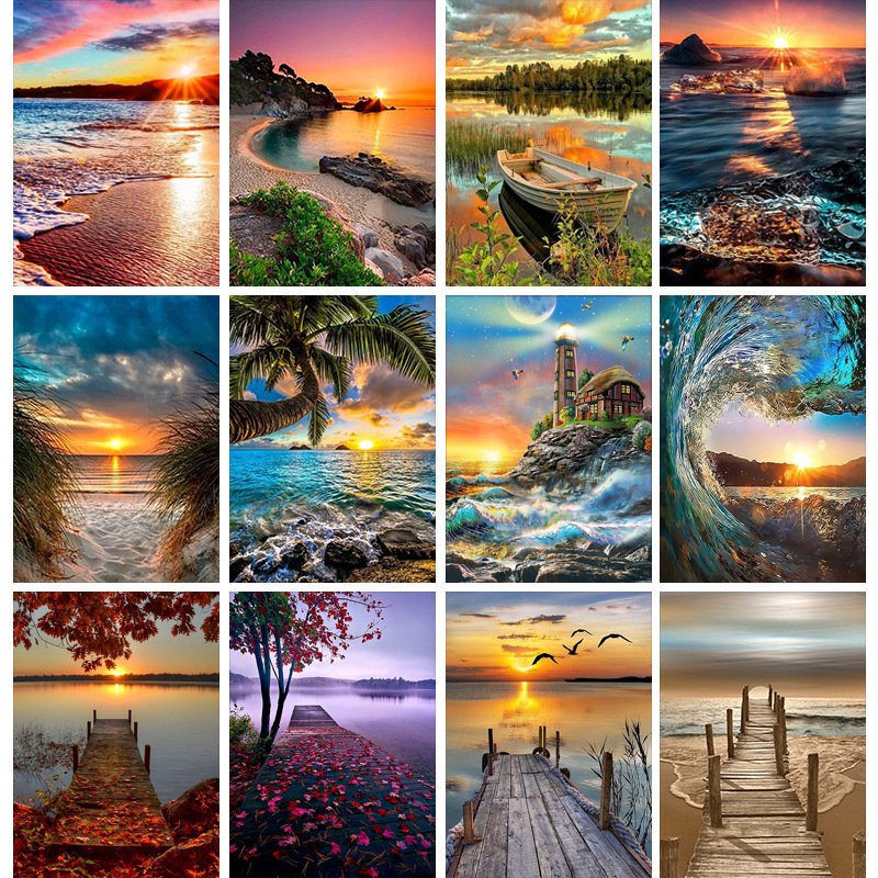 Diamond Painting Kits for Adults 5d DIY Full Round Drill Diamond Dots Painting with Diamonds Gem Art and Home Wall Decor