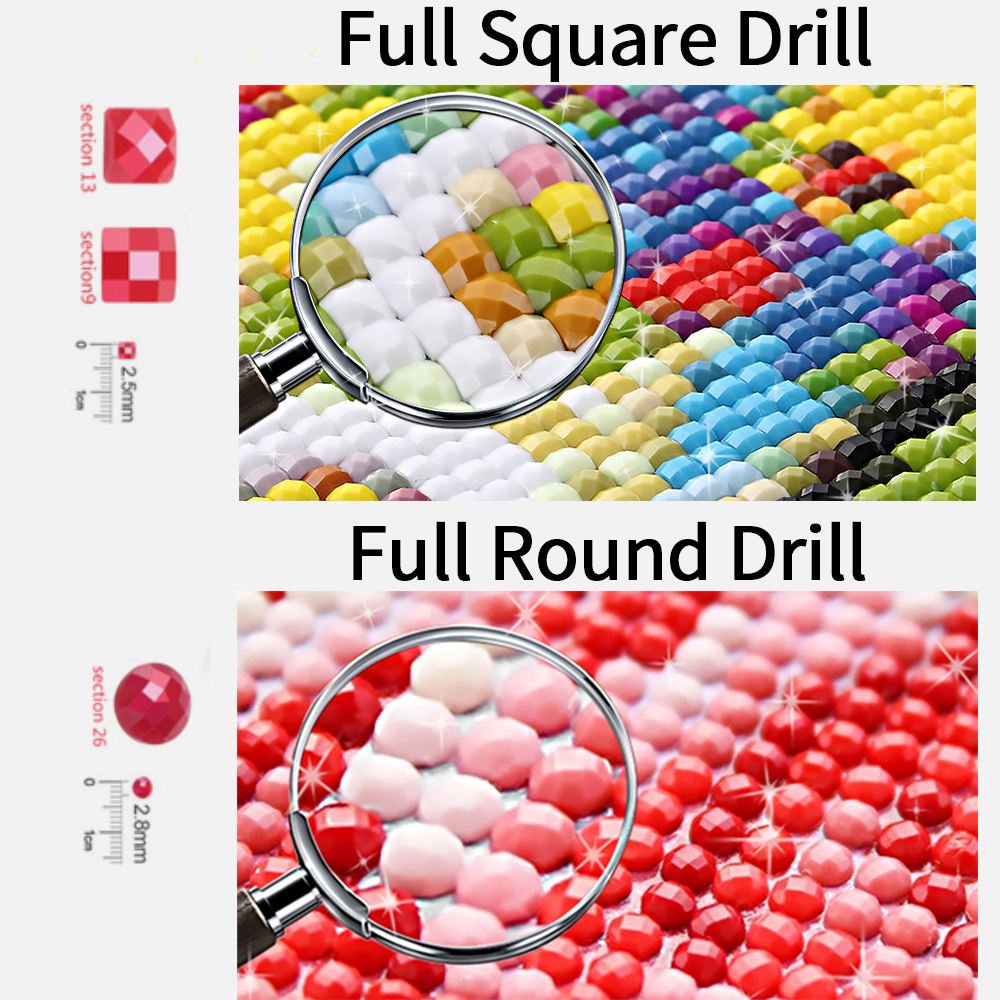 Diamond Painting Kits for Adults 5d DIY Full Round Drill Diamond Dots Painting with Diamonds Gem Art and Home Wall Decor