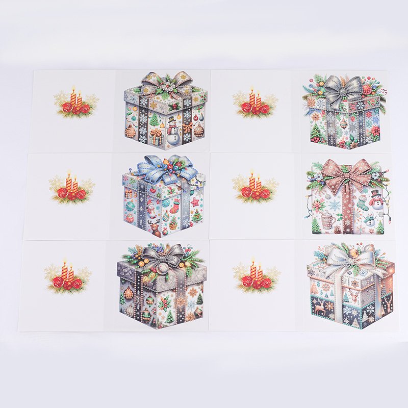 Hot Sale Six Piece Set Children's Greeting Card Diamond Painting Christmas Box Greeting Card Gift For Friends And Family
