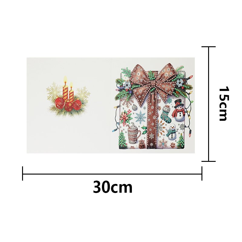 Hot Sale Six Piece Set Children's Greeting Card Diamond Painting Christmas Box Greeting Card Gift For Friends And Family