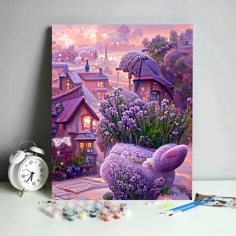 Canvas Fantasy Scenary Wholesale 5D Diamond Painting with Round and Square Resin Stones