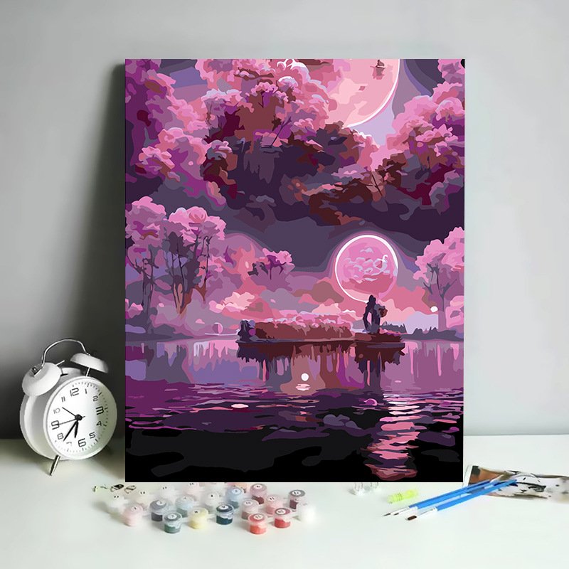 Canvas Fantasy Scenary Wholesale 5D Diamond Painting with Round and Square Resin Stones