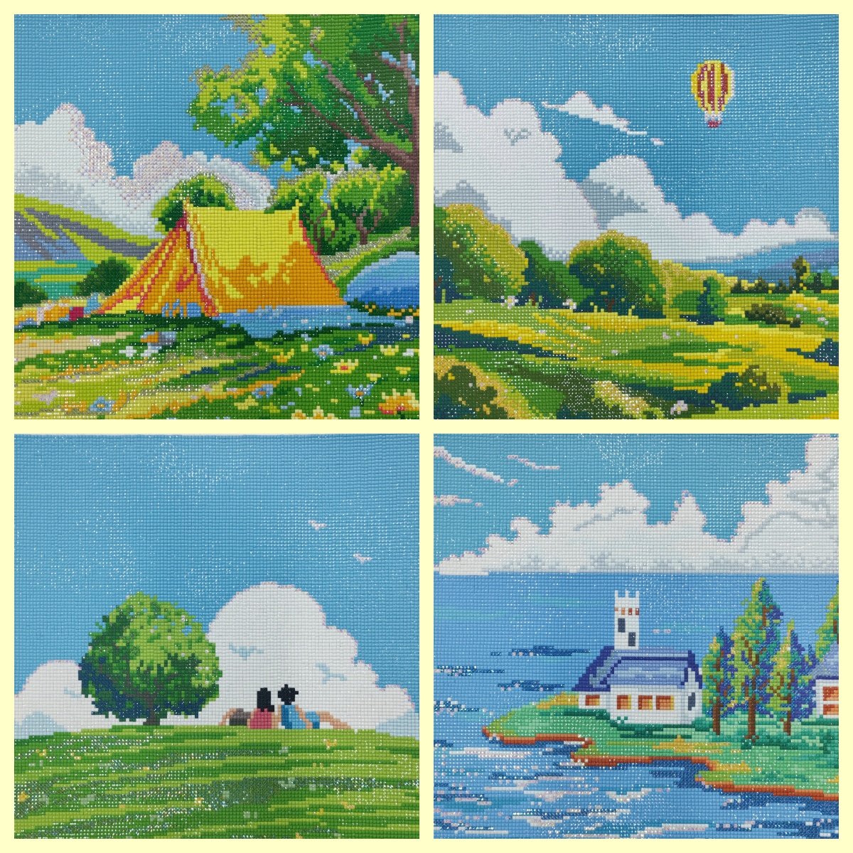 G-71 Christmas Custom 12Month Diamond Art Painting 30x30cm Square/Round Full Drill Mosaic Art Diamond Painting