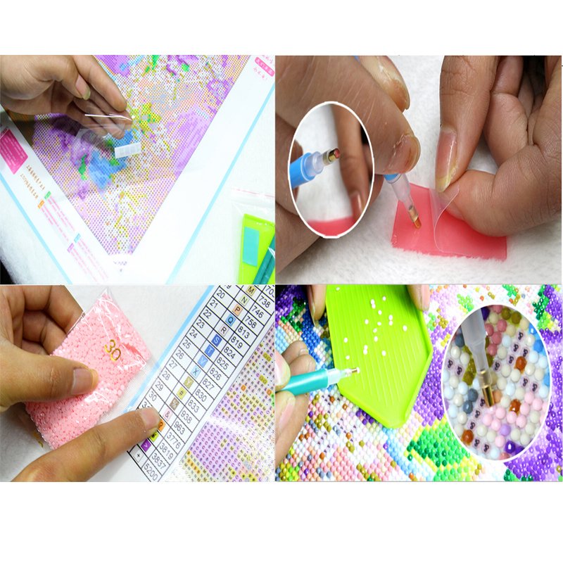 Hot Sell 5D DIY Diamond Painting Numbering Kit Set landscape painting Customized Linen Original Gifts for beginner