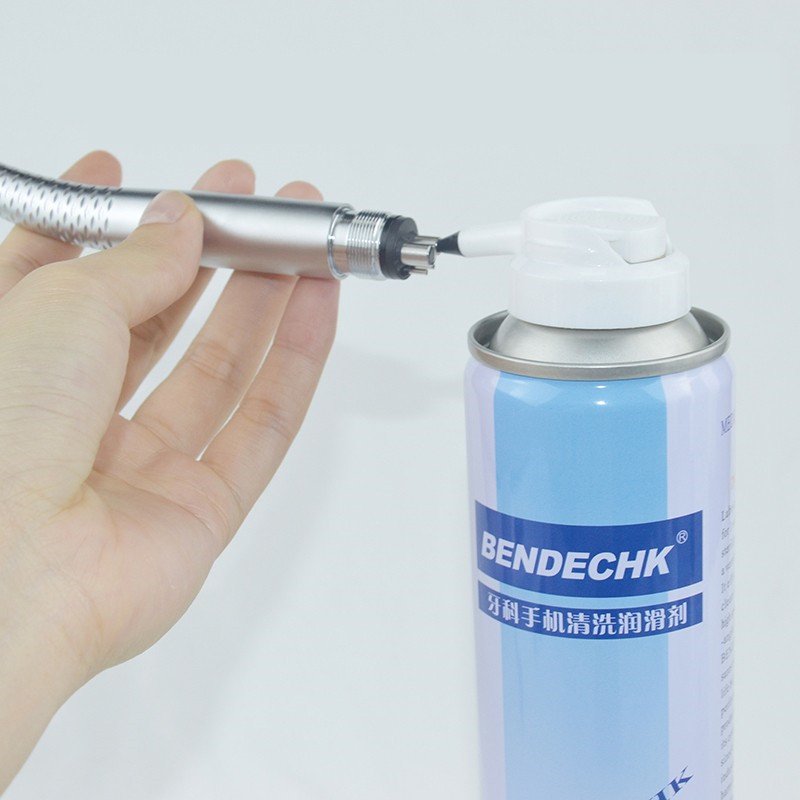 MSDS Certificate Universal Handpiece Spray Dental Handpiece Maintenance Oil Spray 300ml/550ml Lubricating Oil