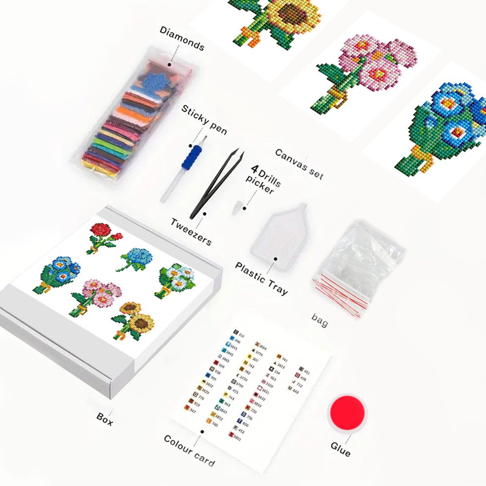 Hot Mini Diamond Painting Set Starter Home Decoration DIY Diamond Craft