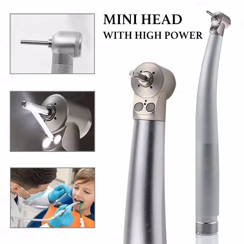 Brand New Surgical Mini Head Dental kids LED Handpiece Push Button Turbine High Speed Dental Handpiece For Wholesales