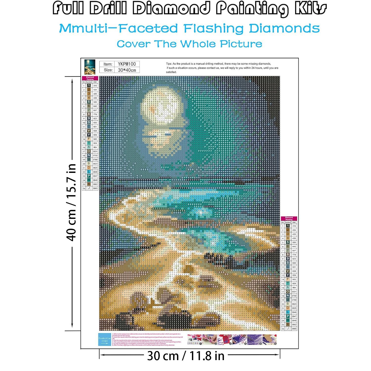 Seaside Night View Diamond Painting Moonlight Beach Diamond Decoration Painting 5D DIY Diamond Sticking paintings and wall arts