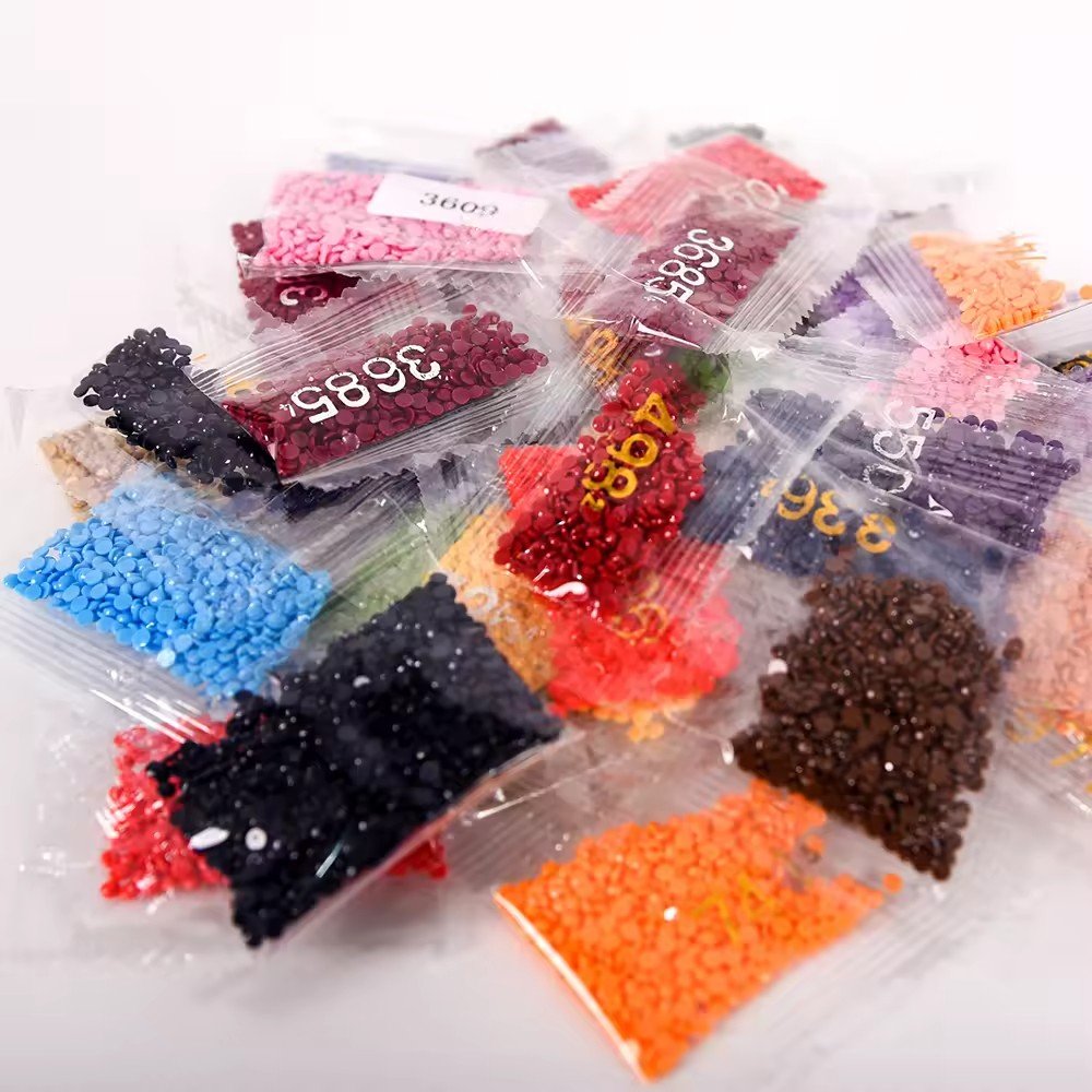 Factory Wholesale Custom Photo Full Round Acrylic Diamond Kit Diy Painting Set