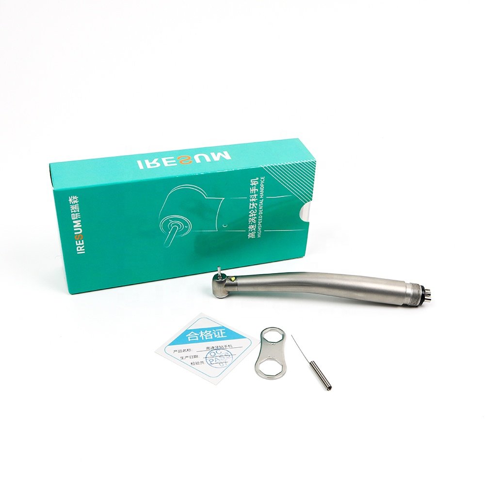 Dental LED High Speed Handpiece 2/4 Hole Standard Head Air Turbine E-Generator Triple Water Spray Dentist Equipment