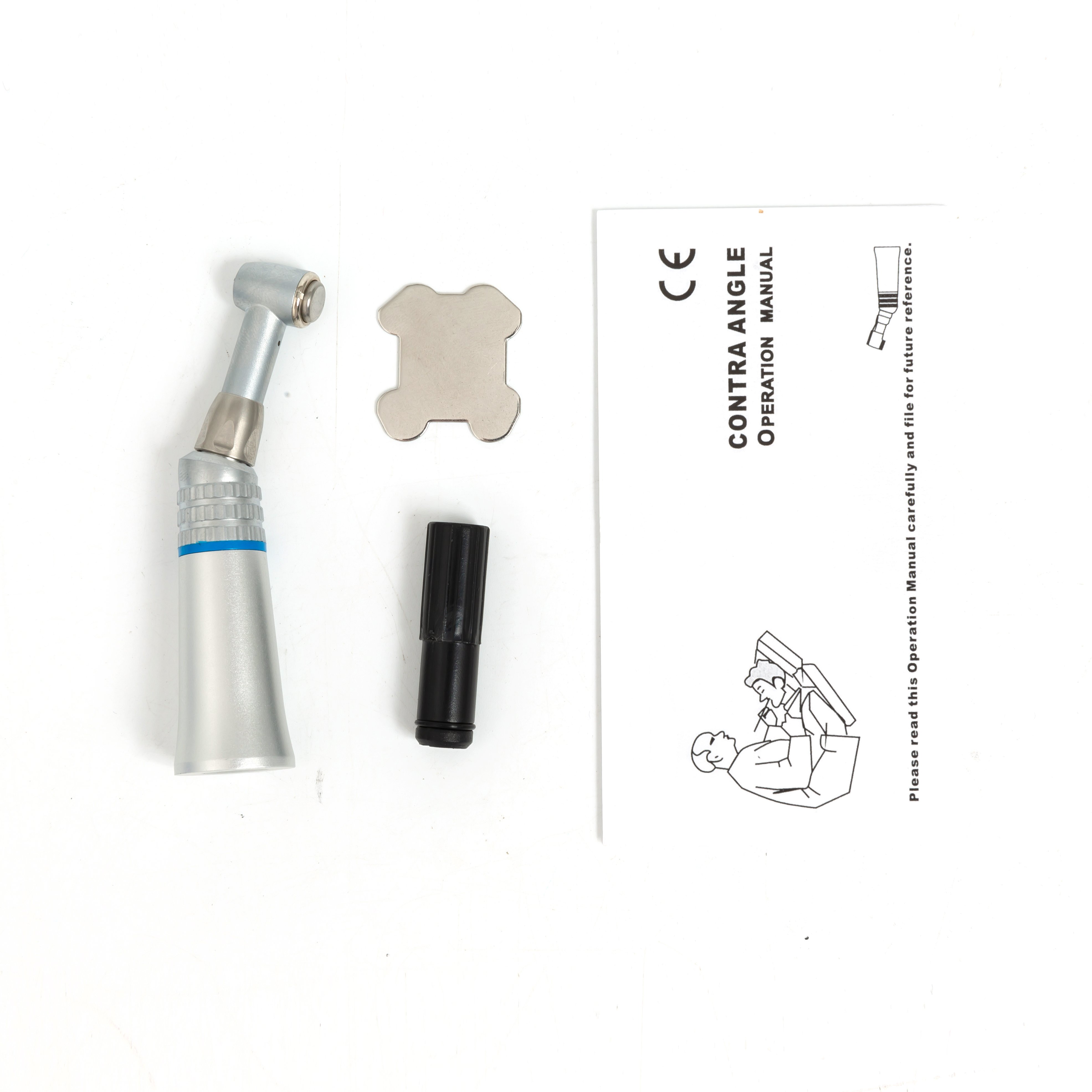 2024 High Quality Dental Slow Low speed Handpiece Push Button Contra Angle Low noise Small Vibration Handpiece