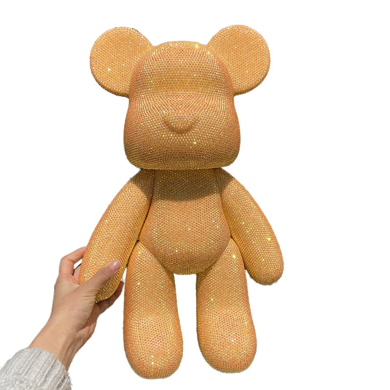 New DIY Teddy Diamond Bear Set With Rhinestone DIY Handmade Diamonds 8/18/23/33/53/75/100cm Violent Bear