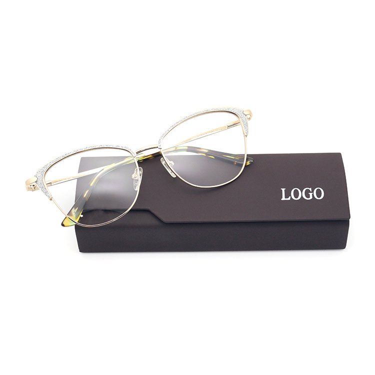 Eyewear Colorful Drop Painting Eyeglasses Frame Wholesale Stock Optical Frame Metal for Men Women Diamond Unisex Figure Color