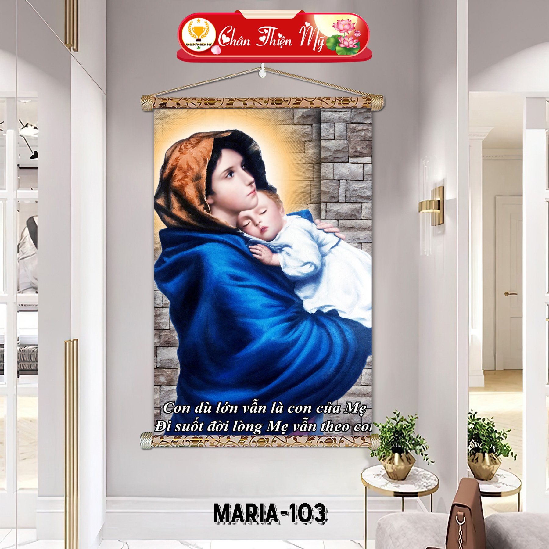 Customized modern home decoration 3D art Christian print