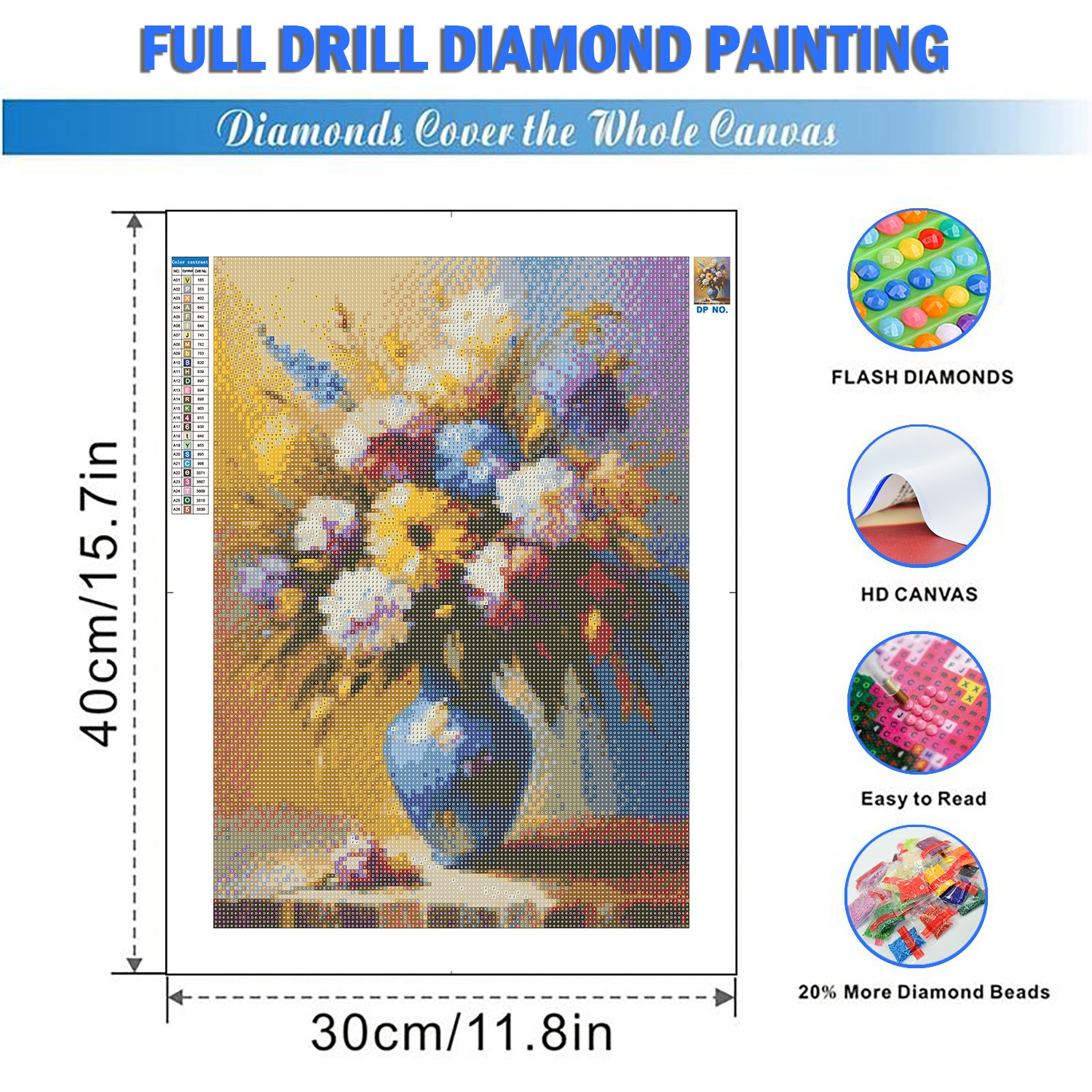 5D Diy Flowers Diamond Painting Beautiful Potted Plant Art Full Rhinestone Mosaic Embroidery Cross Stitch Kit Home Decor Gifts