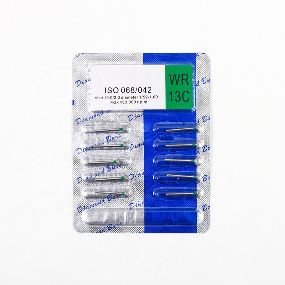 Dental Diamond Burs for High Speed Handpiece Medium FG 1.6MM Bur Dentist Polishing Tools