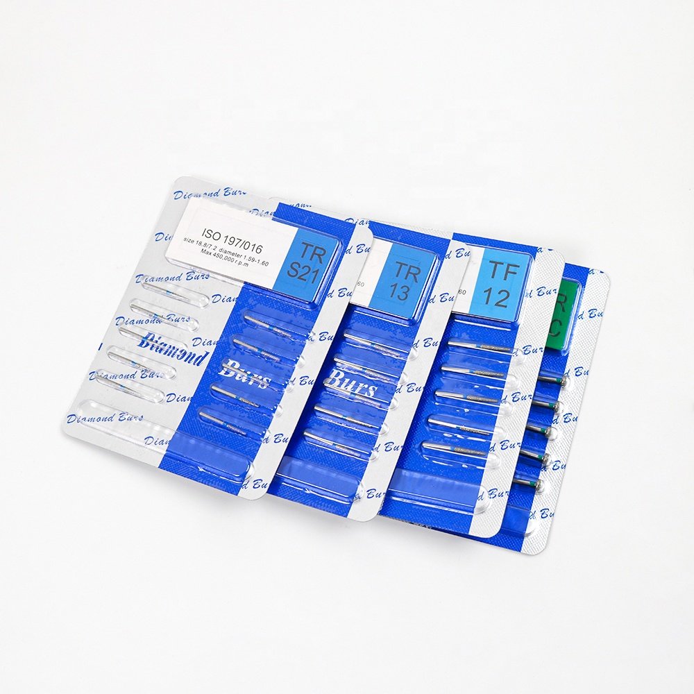 Dental Diamond Burs for High Speed Handpiece Medium FG 1.6MM Bur Dentist Polishing Tools