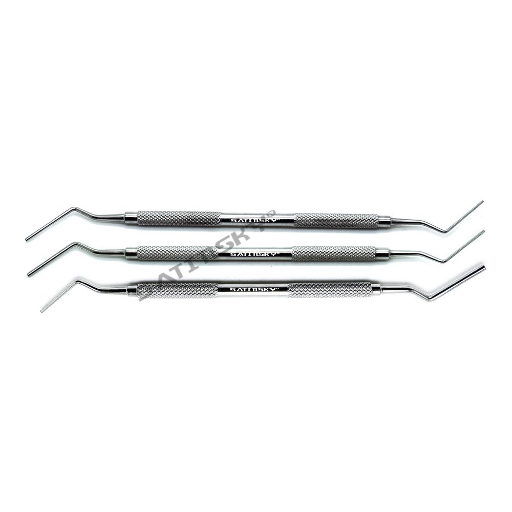 Diagnostic Examination Orthodontic 4 Pcs Set Dental Periodontal-Professional Gracey Curettes 3/4, 5/6, 11/12, 13/14 Instruments