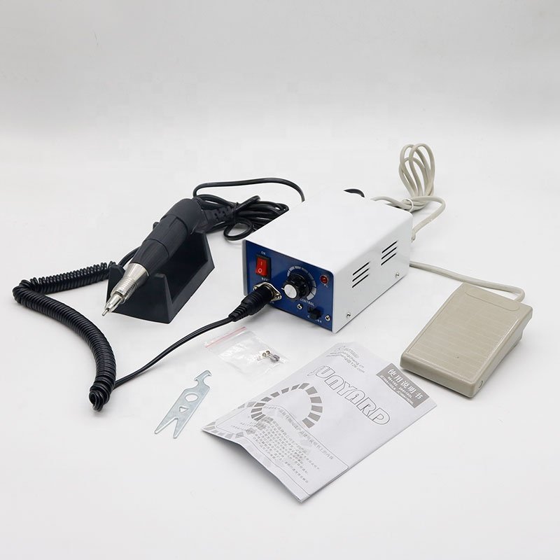 35,000RPM Portable Micro Motors Dental Jewelry Wood Carving Handpiece with Foot Pedal Micromotors