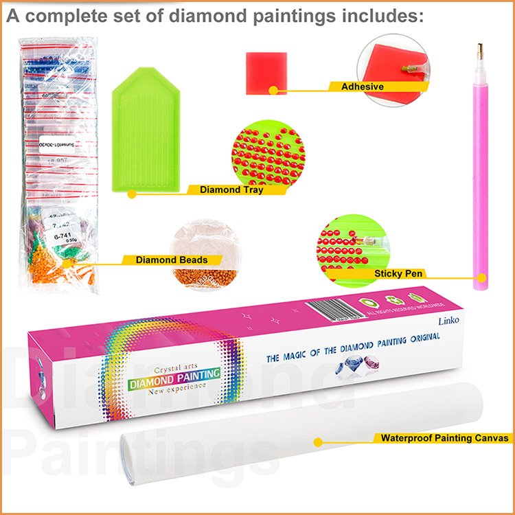 sell well customized diamond painting round drill diy luminous diamond painting art kits for adults home decorative