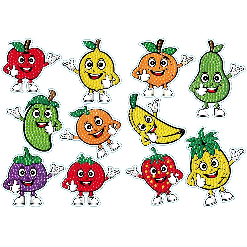 Diamond Painting Stickers Cartoon Princess&Animal Diy Art Diamond Stickers by Numbers Kits for Children