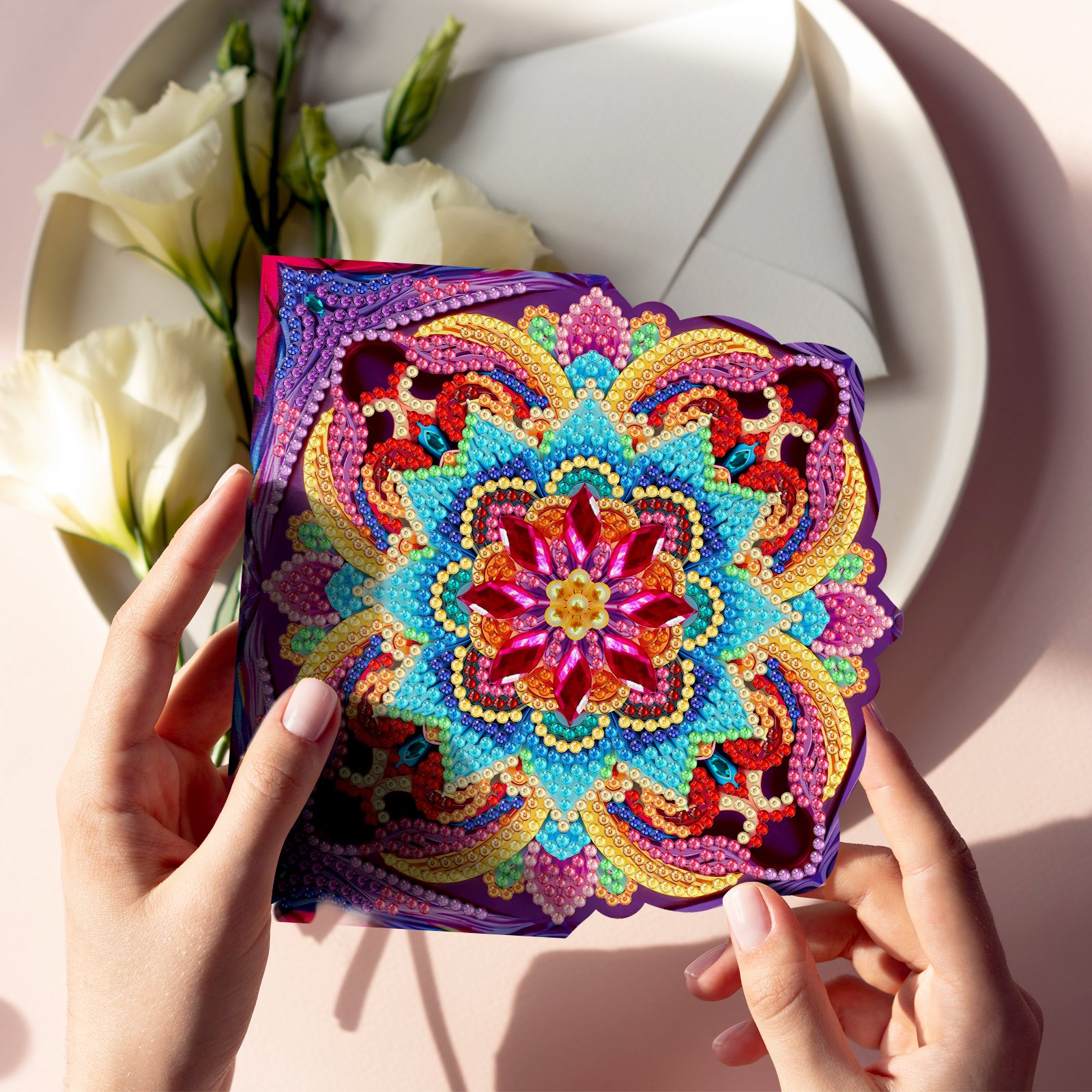 Wholesale Diamond Painting Greeting Card Kits Special Shaped Diamond Painting Greeting Card Handmade Greeting Card Gifts For Kid