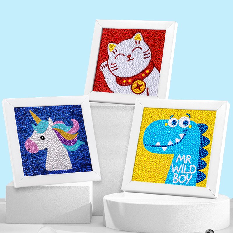 DIY 3D Diamond Painting Kits For Kids Anime Diamond Painting Diy Kits For Children Painting Frame Home Decor