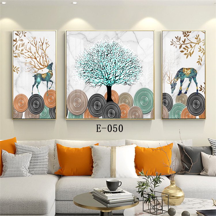 Set Design Nordic Painting and Wall Art Mural Hotel Sofa Wall Catering Decoration Home Decor 3D Wall Painting Frame