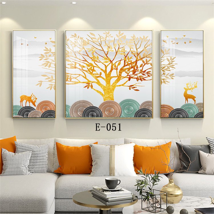 Set Design Nordic Painting and Wall Art Mural Hotel Sofa Wall Catering Decoration Home Decor 3D Wall Painting Frame