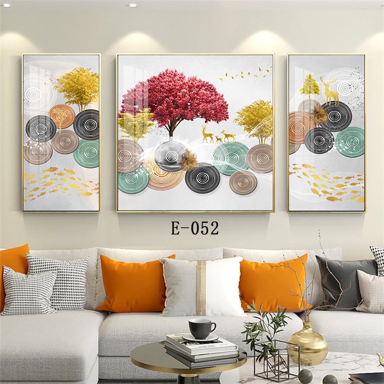 Set Design Nordic Painting and Wall Art Mural Hotel Sofa Wall Catering Decoration Home Decor 3D Wall Painting Frame