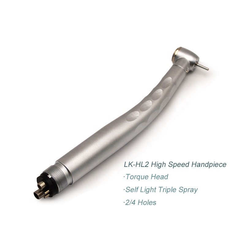 HL2 2 or 4 holes Ceramic Bearing Torque Head Self LED Light Triple Spray Dental Air Turbine High Speed Handpiece Price