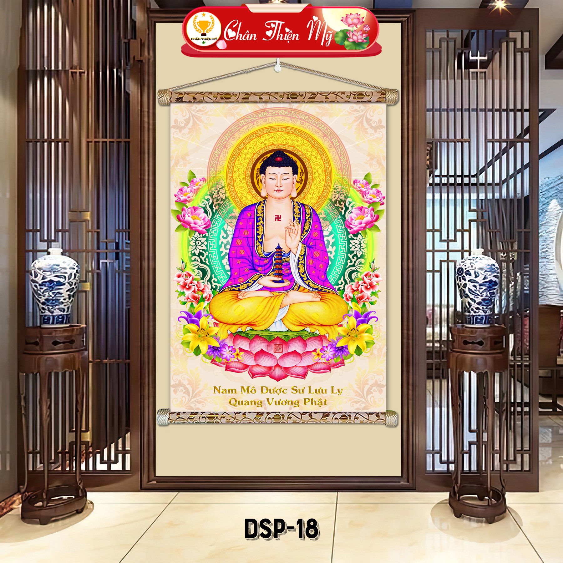 Home decoration Customized modern 3D art Buddha sitting print Decoration for the house luxury