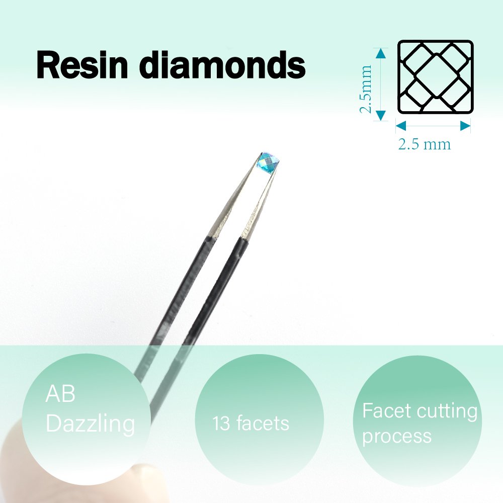 5d Diamond Painting 2.5mm Square Resin Beads DMC 477 Dazzling Diamond Painting Beads Fairy Dust Diamond Painting Diy Art Drills