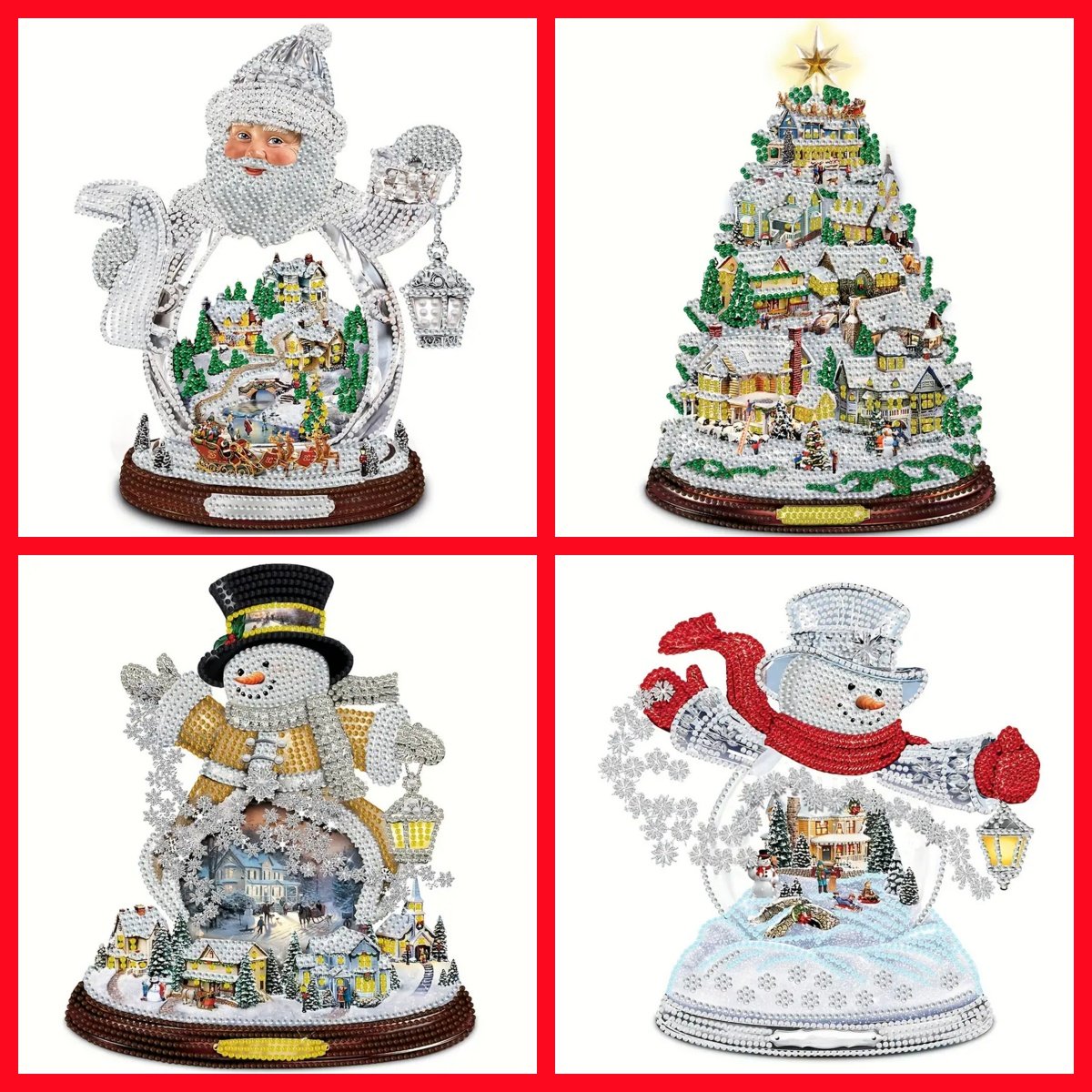 G-95 DIY Factory Wholesale Special Shaped Diamond Art Crafts Christmas Desktop DIY Diamond Setting Table