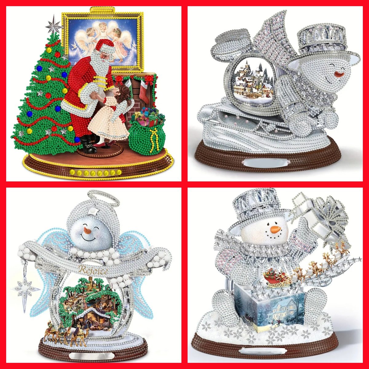 G-95 DIY Factory Wholesale Special Shaped Diamond Art Crafts Christmas Desktop DIY Diamond Setting Table