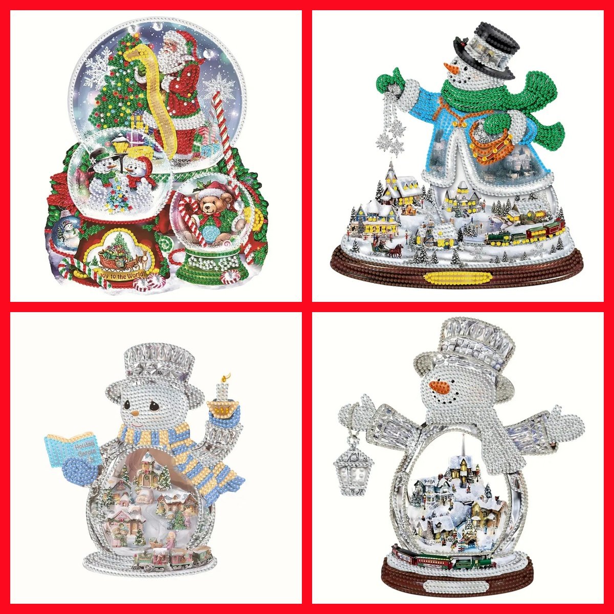 G-95 DIY Factory Wholesale Special Shaped Diamond Art Crafts Christmas Desktop DIY Diamond Setting Table