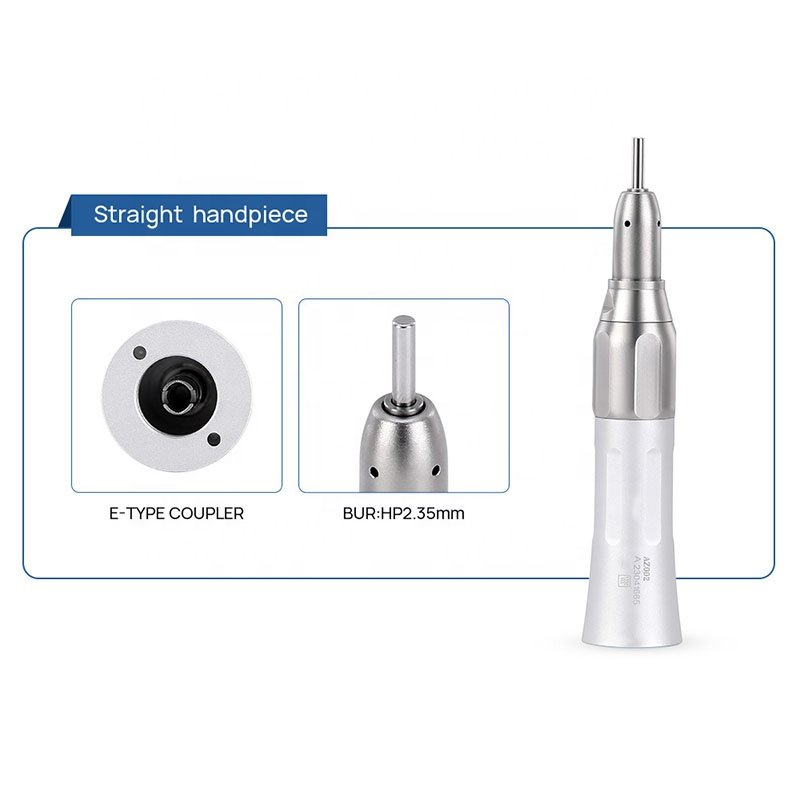 LED Dental High & Low Speed Handpiece Kit Push Button 2/4 Holes Dental Handpiece